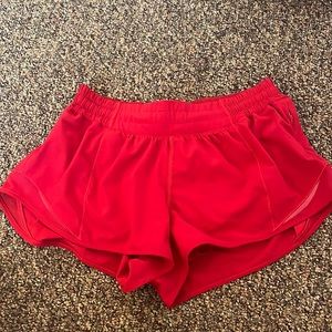 WORN ONCE, Lululemon Hotty Hot low rise shorts